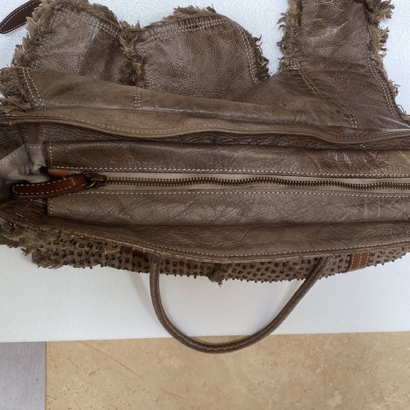 Free People leather satchel bag. Appr: 12by15 size. - Picture 7 of 11